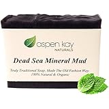 Dead Sea Mud Soap Bar 100% Organic & Natural. With Activated Charcoal & Therapeutic Grade Essential Oils. Face Soap or Body Soap. For Men, Women & Teens. Chemical Free. 4oz Bar.