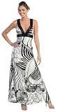 Black and White Gown Elegant Printed Long Dress #2602