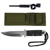 Outdoors Camping Survival Knife Magnesium Fire Starter
