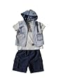 Minibasix Boy Short & Hooded Vest Set