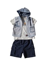 Minibasix Boy Short & Hooded Vest Set