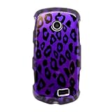 Hard Snap-on Shield With PURPLE LEOPARD Design Faceplate Cover Sleeve Case  ....