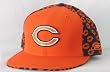 Men's Chicago Bears Flocking Logos fitted cap