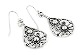 Click Here for These Sterling Silver Small Decorated Drop Fishhook Earrings