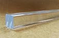 Acrylic Extruded Square Rod - Clear - 72" Length x 0.5" Thick (Pack of 2) (Nominal)