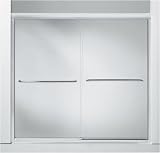 KOHLER K-702204-L-MX Fluence Frameless Bypass Bath Shower Door, Matte Nickel