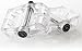 Animal Steve Hamilton Polycarbonate BMX Bike Pedals - Clear