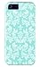 DandyCase 2in1 Hybrid High Impact Hard Sea Green Flower Pattern + Silicone Case Cover for Apple iPhone 5S & iPhone 5 + DandyCase Screen Cleaner