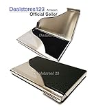 Dealstores123 - Business Card Holder Wallet - Steel   PU Leather(black)