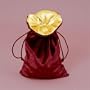Rune/tarot Bag: Red and Gold Velvet Bag
