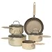 Prestige Country Kitchen Cookware Saucepan Set, Almond, 5 Piece