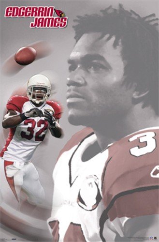 Arizona Cardinals- James Art Poster PRINT Unknown 22x34