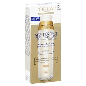 Loreal Age Perfect Pro-Calcium Radiance Perfector Sheer Tint Moisturizer, Light - 1.7 Oz