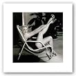 Marilyn Monroe, Poolside by Frank Worth 5.75"x5.75" Art Print Poster