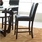 Apollo Counter Height Stool in Deep Brown Cherry [Set of 2]