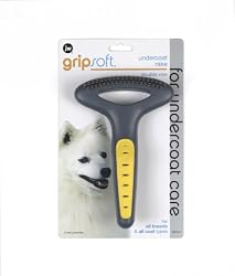 JW Pet Company GripSoft Double Row Undercoat Rake Dog Brush