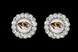 Circle Pendant Earrings University of Missouri Tigers