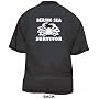 Bering Sea Survivor DISTRESSED Style Logo Men's tee Shirt in 12 colors Small thru 6XL