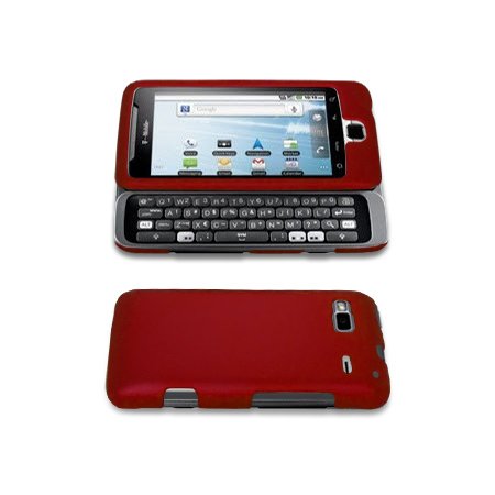 Dark Red Rubberized Hard Case Cover for the HTC 