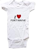 I LOVE FORT WAYNE - FORT WAYNE BABY - City Series - White, Blue or Pink Onesie / Baby T-shirt