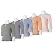 Rampage 3/4 Sleeve Striped V-Neck Top