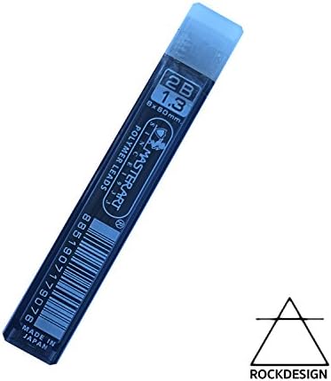 RockDesign Black Lead Refills 2B - 1.3mm, 6 Leads per Tube