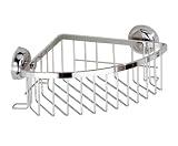 Wenko 18226100 Magic-Loc Eckkorb Porto, Edelstahl