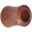 00 Gauge Organic Sawo Wood Hollow Saddle Plug