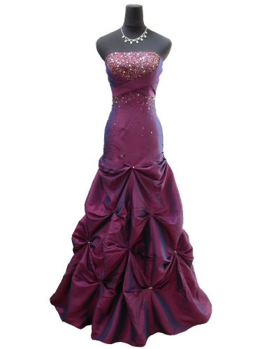 Qpid Showgirl Abschlussball Ballkleid mit Wrapped Reich Taille, Farbe lila, 3608PU (36, Lila)