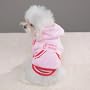 PINK - X-SMALL - Sporty Fleece Pullover - DOGGY SPORTS SWEATSHIRT