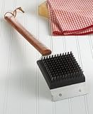 Charcoal Companion Big Head Rosewood Handle Grill Brush by Charcoal Companion