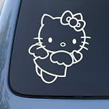 HELLO KITTY ANGEL - Vinyl Decal Sticker #A1401 | Vinyl Color: White