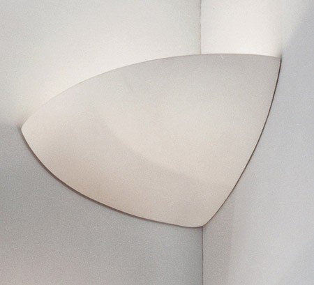 BISQUITTE:Wandleuchte,Weiss lackiert