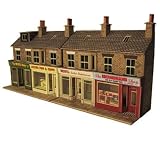 Metcalfe PO224 OO Gauge Card Kit - Low Relief Stone Terraced Shops
