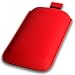 Red Leather Pouch Case Xylo-Cover with Pull Up Cord: for the Apple iPhone 3G / 3GS Mobile Phone.