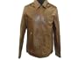 Claiborne Distressed Leather Eisenhower Jacket Cognac S