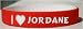 I Love Jordane Custom Wristband
