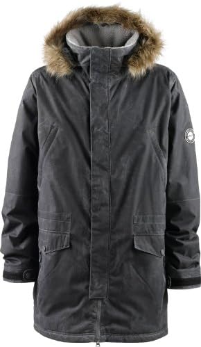 Foursquare Boundary Snowboard Jacket Wax Blacktop Mens