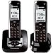 Panasonic Dect 6.0 Black Cordless Phone with Answering Machine and ChoiceMail (KX-TG7432B)