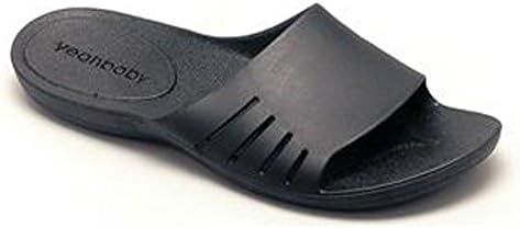 Yeah Baby Cloud 9 Spa Slippers in Black, Extra Extra Large, Overall Length 12 3/8"