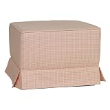 Gingham Ottoman- Pink