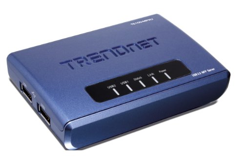 TRENDnet 2-Port Multi-Function Print Server TE100-MP2U (Blue)