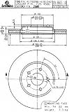 Brembo 25681 Front Disc Brake Rotor