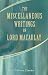 The Miscellaneous Writings of Lord Macaulay: Volume 2 by Thomas Babington Macaulay ISBN 1402137036