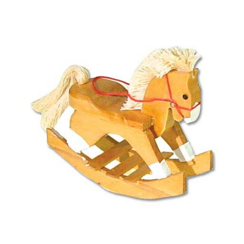 See Dollhouse Miniature Rocky the Rocking Horse