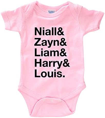 Moment Gear Baby One Direction Band Names Onesie 12 Months Pink