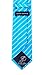 Scott Allan Collection Striped Ties for Men - Woven Necktie - Iris Blue w/White