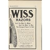 1907 Wiss Razor Cost the Most to Make and Buy Print Ad (12766) by AdsPast.com