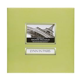Click here to buy CR Gibson Post-Bound Magnetic Page Photo Album, 13.625-Inch by 13-Inch, Key Lime by C. R. Gibson.