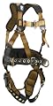 FallTech 7081SM ComforTech Full Body Harness with 3 D-Rings and Tongue Buckle Leg Straps, Small/Medium